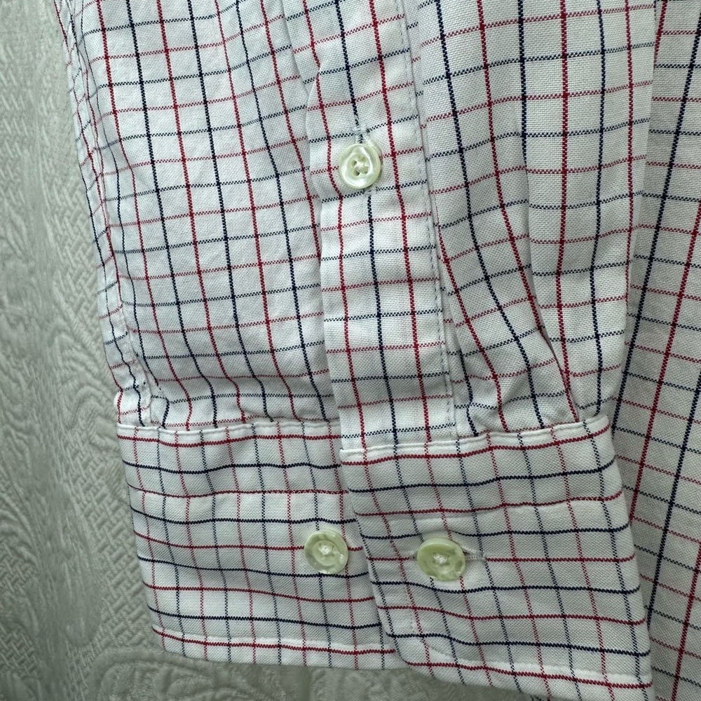 GANT Barney’s NY Rugger The Hugger Dreamy Oxford Tattersall HOBD Red NOS Shirt - Picture 5 of 15